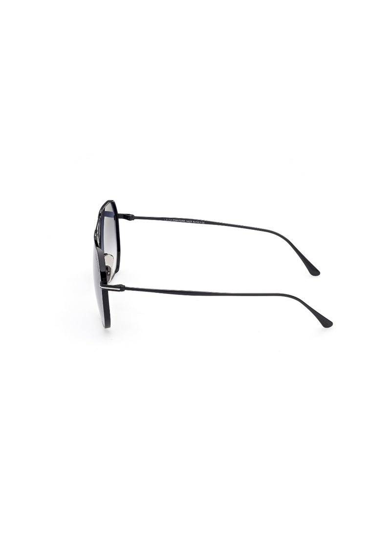 TOM FORD Men's Metal Sunglasses FT085201B61 Lens Size: 61 Millimeter - Shiny Black  - Image 4