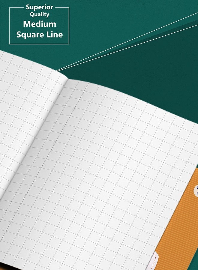 TARGET PUBLICATIONS Medium Square Ruled 76 Pages Notebooks with Soft Brown Cover 18 x 24 cm Approx Maths Exercise Small Notebook (05 inch GSM 57) | Pack of 12 - Image 5