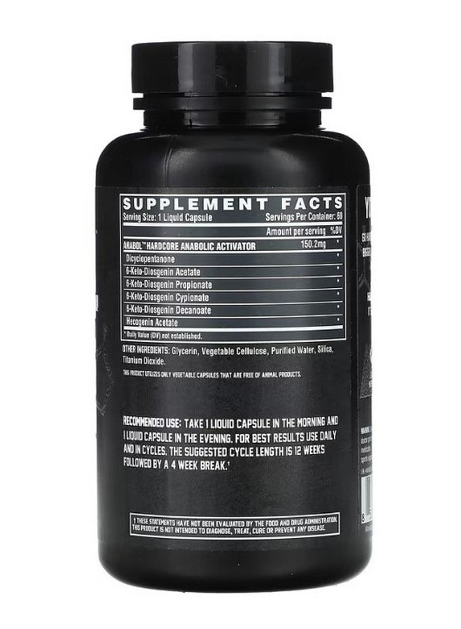 نورتكس ريسيرش Anabol Hardcore 60 Liquid Capsules - Image 2