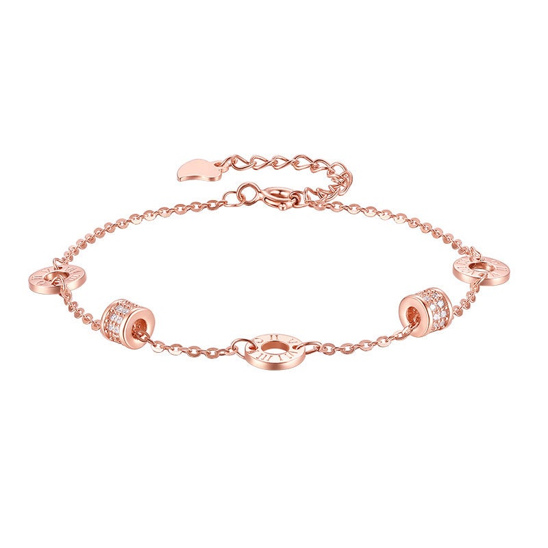 Roman Numeral Bracelet for Women, Minimalist Light Luxury, Valentine's Gift - Image 1