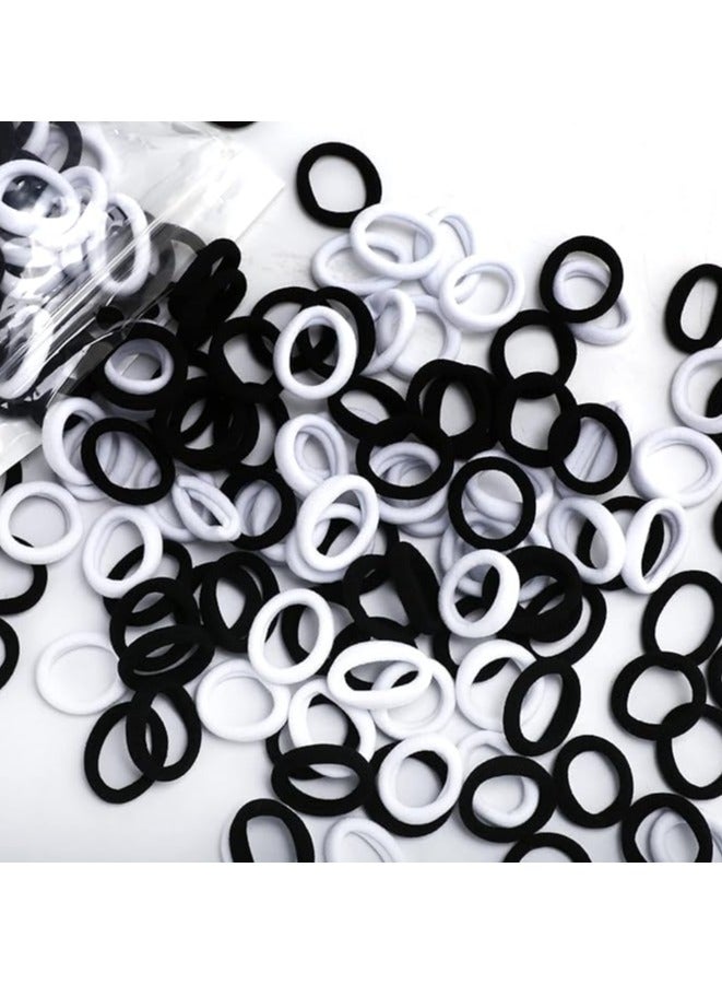 Cotton Hair Ties for Girls Kids, Seamless Hair Ties and Scrunchies, Small Elastic Ponytail Holders 100pcs - Image 1