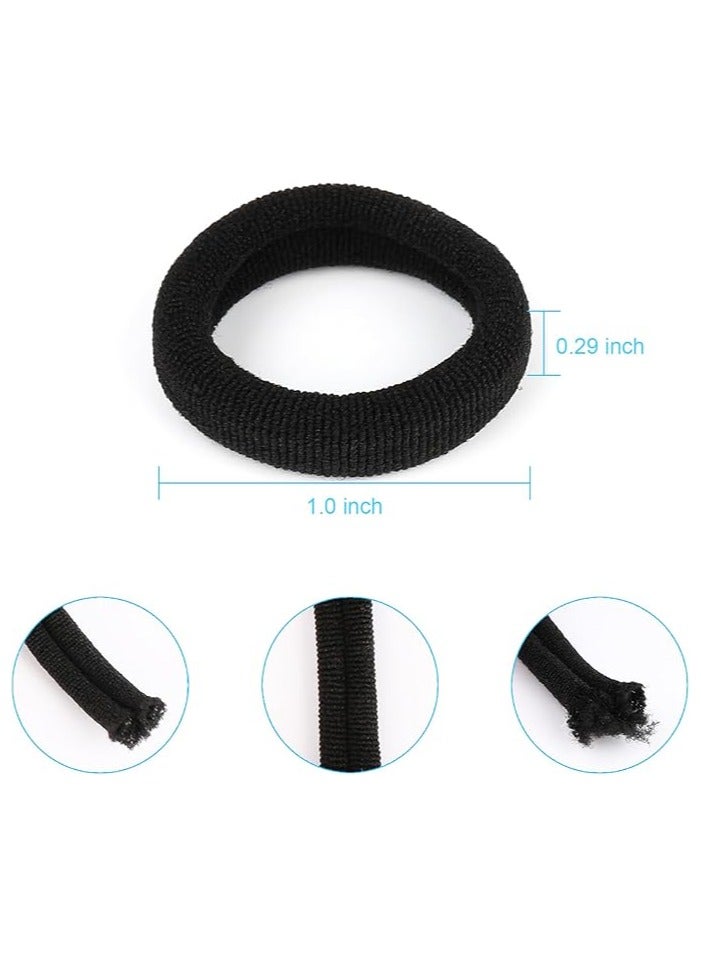 Cotton Hair Ties for Girls Kids, Seamless Hair Ties and Scrunchies, Small Elastic Ponytail Holders 100pcs - Image 4