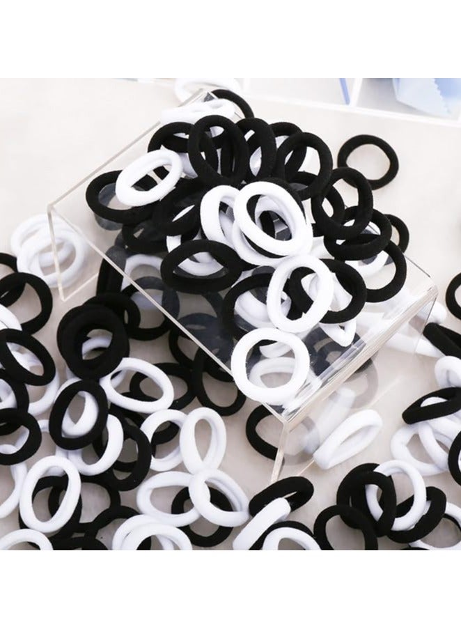 Cotton Hair Ties for Girls Kids, Seamless Hair Ties and Scrunchies, Small Elastic Ponytail Holders 100pcs - Image 3