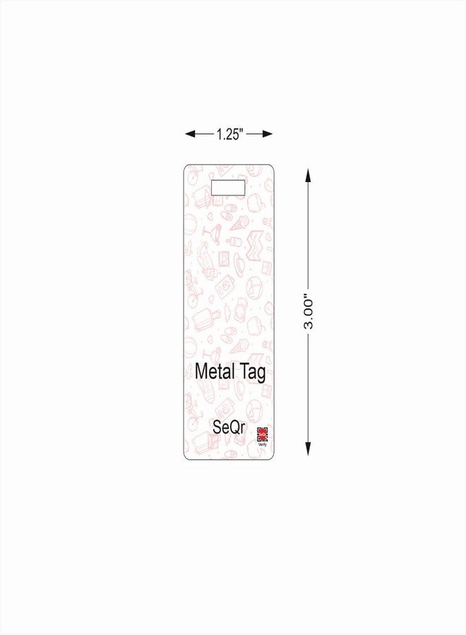 SeQr Lost and Found Custom Bag Tag/Custom Crew Bag Tag/Custom Luggage Tag/Custom Travel Bag Tag/Custom Metal Bag Tag - Image 5