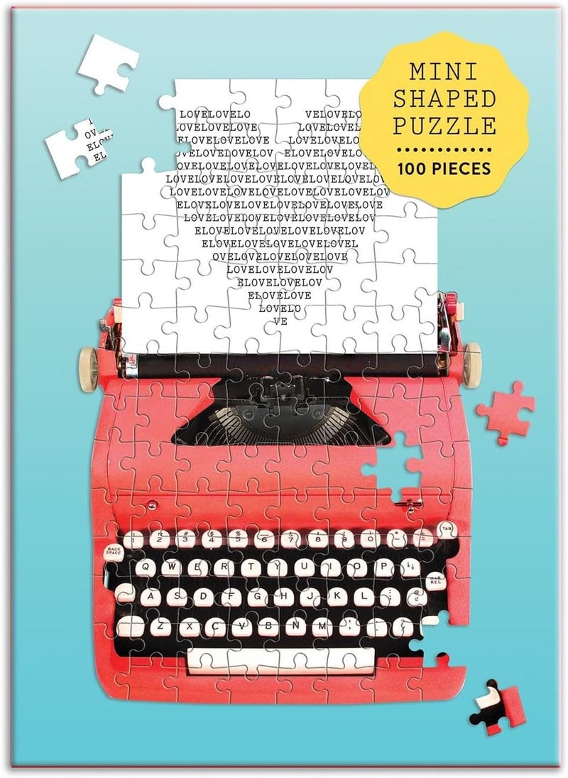 Mini Jigsaw Puzzle, Vintage Typewriter, 100-Pieces, Multicolor, 1 EA