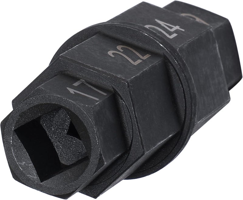 DPTOOL Hex Axle Tool for Motorcycle Front Axle Wheel, 3/8 Inch 17mm 19mm 22mm 24mm Allen Spindle Socket Driver - Image 5