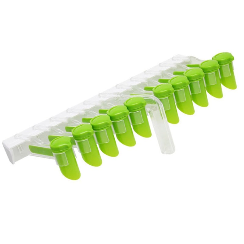Wall Mounted Nail Free Plastic Spice Rack Convenient Seasoning Organizer With Rotatable Sealing Clip For Kitchen Storage And Spice Bag Organization - Image 2