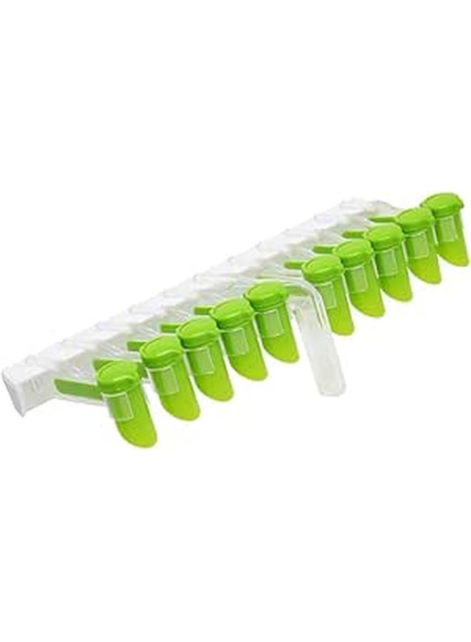 Wall Mounted Nail Free Plastic Spice Rack Convenient Seasoning Organizer With Rotatable Sealing Clip For Kitchen Storage And Spice Bag Organization - Image 1