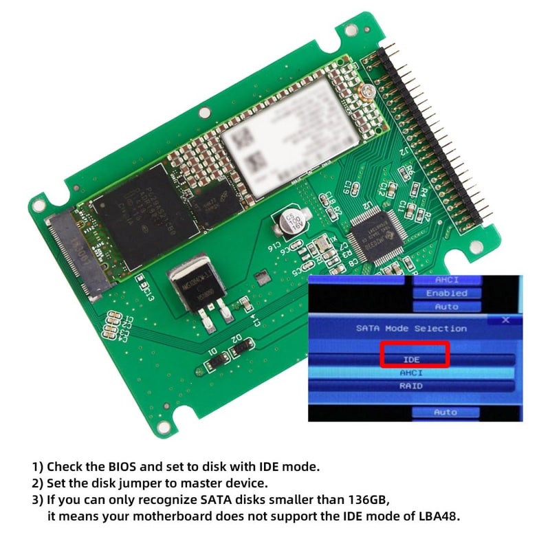 Chenyang NGFF B/M-Key SSD to 2.5 inch IDE 44Pin Hard Disk Case Enclosure for Laptop - Image 2