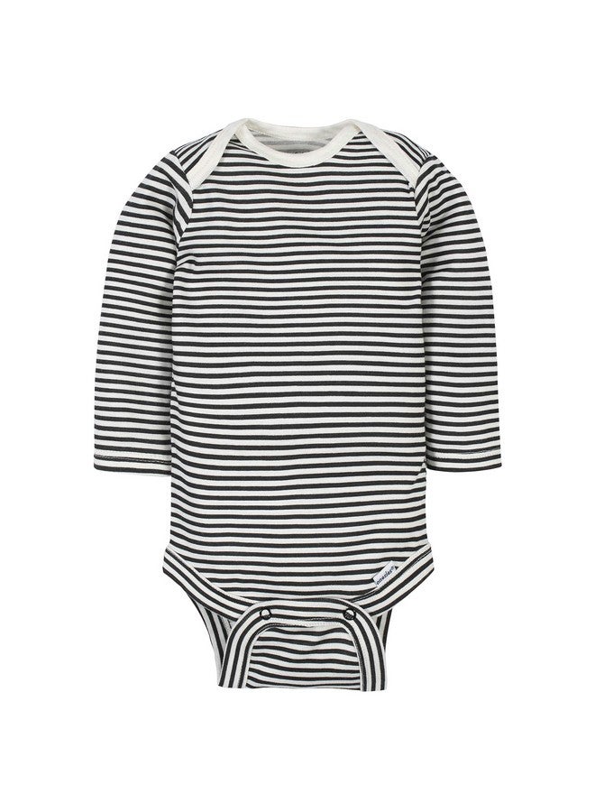 Gerber Gerber Baby Boys' 6-Pack Long-Sleeve Onesies Bodysuit, Jungle Blue, 3-6 Months  - Image 5