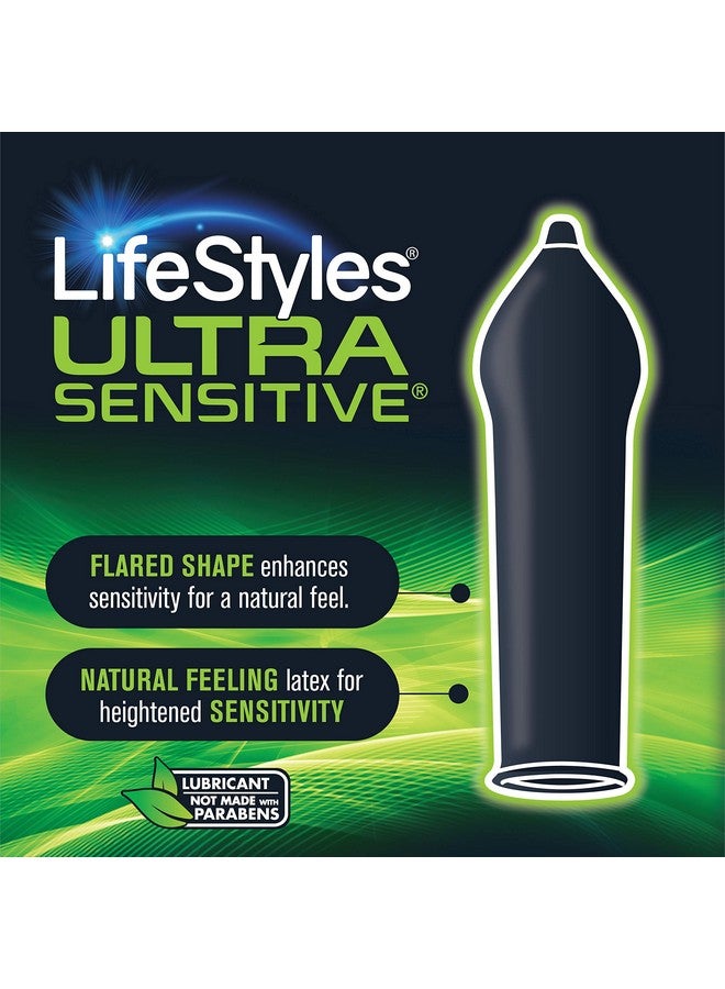 LifeStyles Ultra Sensitive Natural Feeling Lubricated Latex Condoms, 40 Count - Image 2