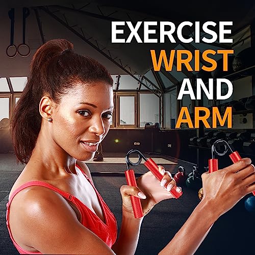 Carvanchy Grip Strength Trainer, 200LB, Wrist Forearm Strengthener, Metal No Slip, Hand Grip Gripper Strengthener for Strength Training and Exercise, Hand Workout Squeezer Grip Strength - Image 4