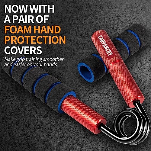 Carvanchy Grip Strength Trainer, 200LB, Wrist Forearm Strengthener, Metal No Slip, Hand Grip Gripper Strengthener for Strength Training and Exercise, Hand Workout Squeezer Grip Strength - Image 2