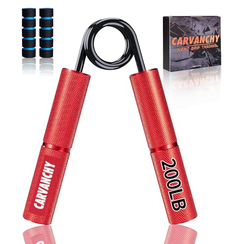 Carvanchy Grip Strength Trainer, 200LB, Wrist Forearm Strengthener, Metal No Slip, Hand Grip Gripper Strengthener for Strength Training and Exercise, Hand Workout Squeezer Grip Strength - Image 1