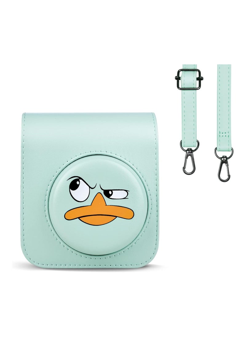 General Fujifilm Instax Mini 12 / Polaroid mini 12 Case, Fujifilm Instax Mini 12 Instant Camera PU Leather Case with Adjustable Shoulder Strap Removable Case  - Image 1