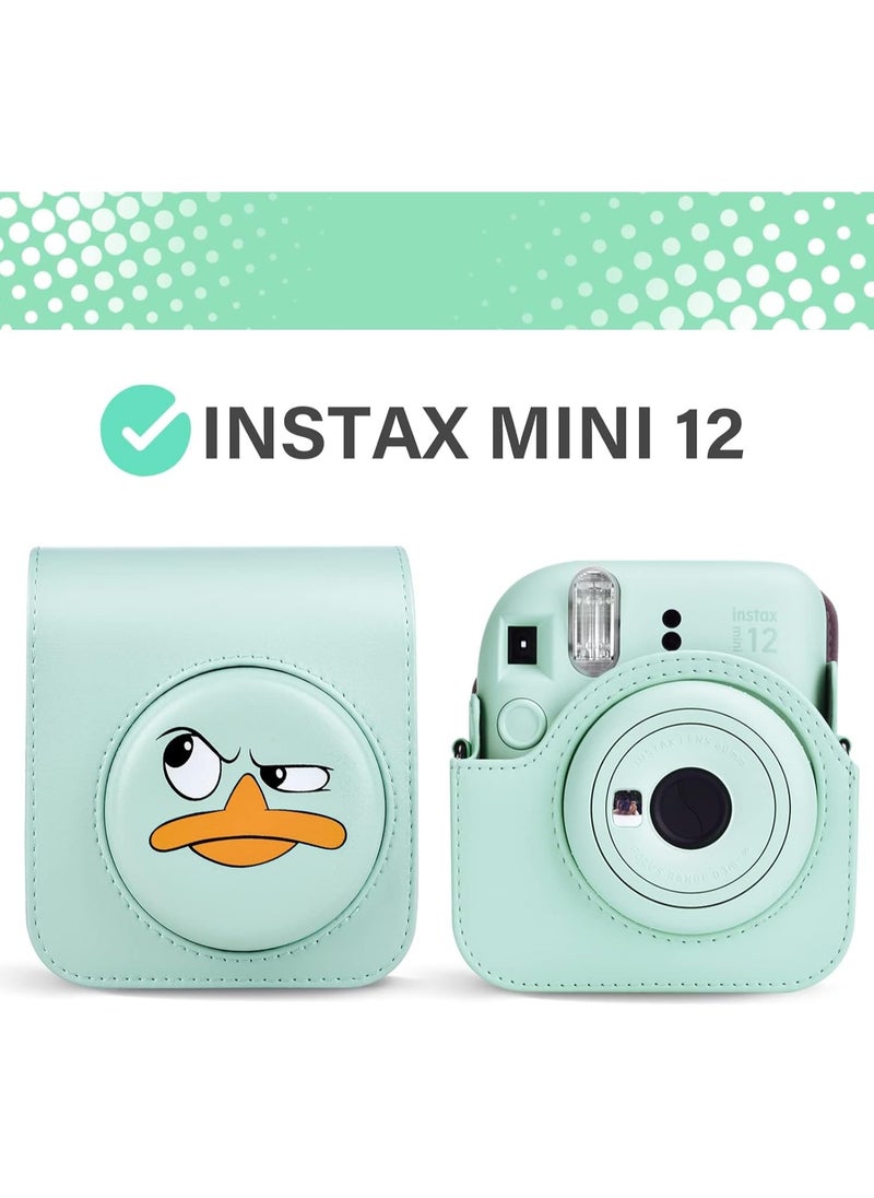 General Fujifilm Instax Mini 12 / Polaroid mini 12 Case, Fujifilm Instax Mini 12 Instant Camera PU Leather Case with Adjustable Shoulder Strap Removable Case  - Image 5