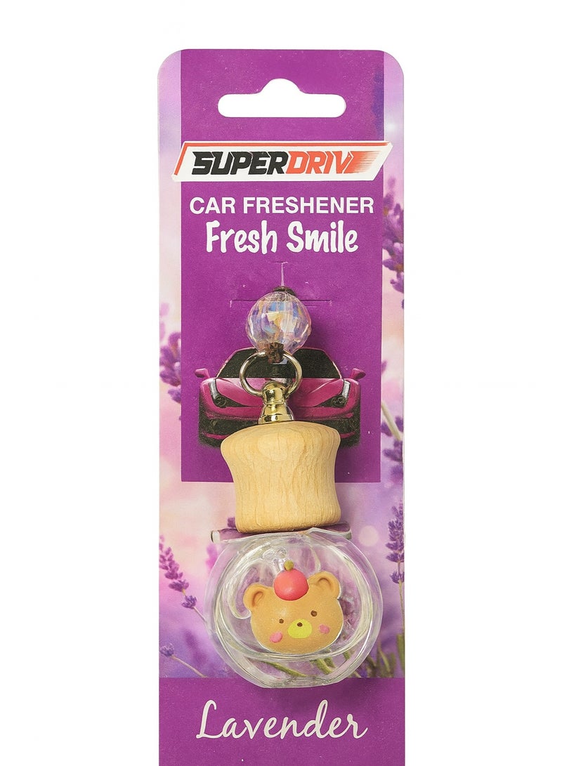 SUPERDRIVE Fresh Smile – Car Air Freshener – Lavender - Image 1