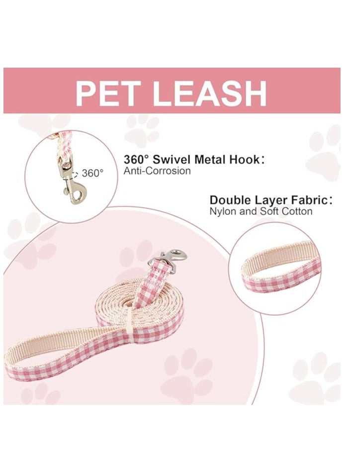 erorex - Cat Harness and Leash Set, Cute Fruit Print Mesh Detachable Puppy Harness, Breathable and Lightweight Pet Backpack Harness with Leash, Suitable for Doggie Outdoor Travel Hiking (Pink) - Image 1