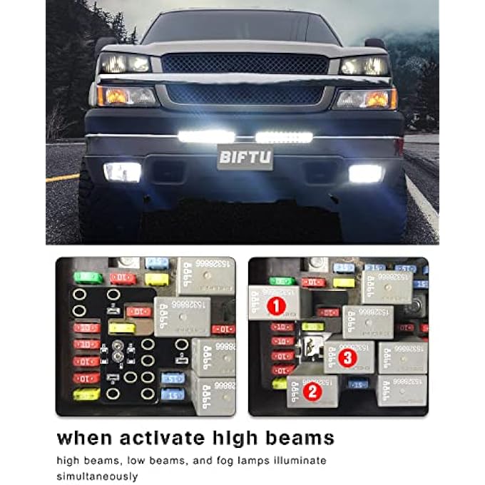 rayihni 6 High Mod All The Lights On Module For Gm Fog Lights Low Beams Auto On With High Beams Compatible With 20032007 Chevy Silverado Gmc Sierra 150025003500 Classic - Image 2