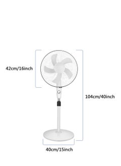 Next Life Rechargeable Solar Powered Pedestal Fan with DC Motor, 16 Inch Oscillating Motion Fan Head, 3 Speed ​​Modes with Solar Panel for Office Home Outdoor Camping  - Image 2