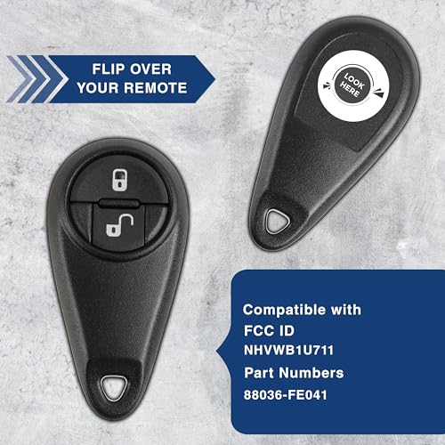 KeylessOption Key Fob Replacement for 2005 2006 2007 2008 Subaru Forester Impreza Legacy Remote, 2-Button NHVWB1U711, Programming Guide Included - Image 5
