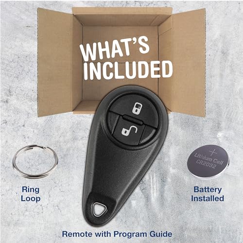 KeylessOption Key Fob Replacement for 2005 2006 2007 2008 Subaru Forester Impreza Legacy Remote, 2-Button NHVWB1U711, Programming Guide Included - Image 2