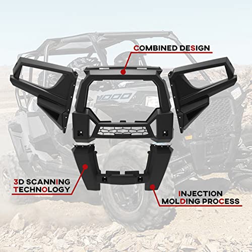 SAUTVS Front Fascia for Polaris RZR, Combined Front Fascia for Polaris RZR XP 1000/ RZR XP4 1000 2014-2018, RZR 900 2015-2020/ RZR 4 900 2015-2018 Accessories, Replace #5439786-070 - Image 2