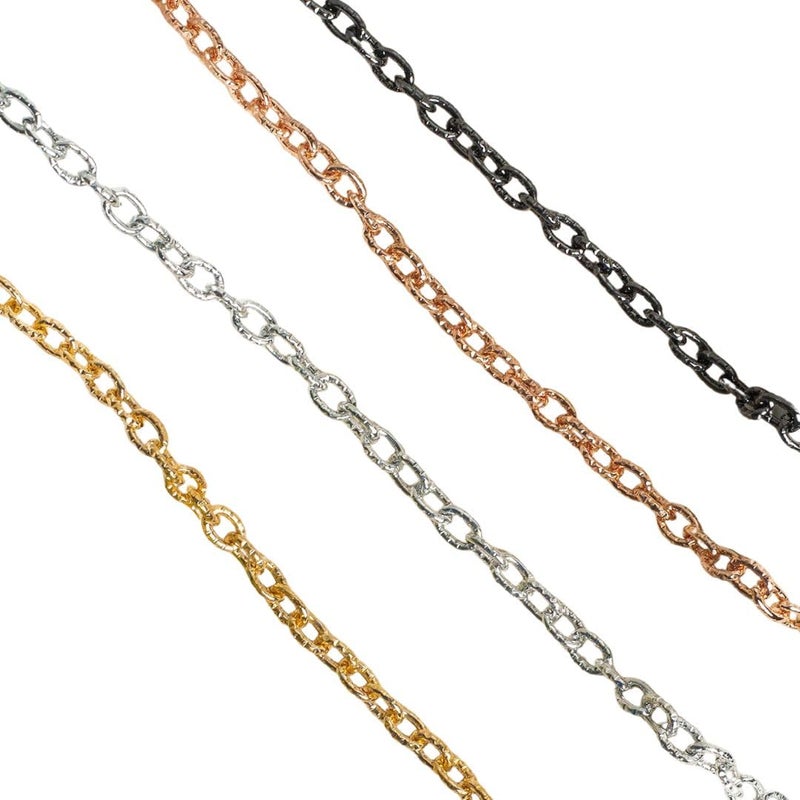 Aluminium Chain | Size : H-10mm W-7mm | 1mtr | JT-16-57-6