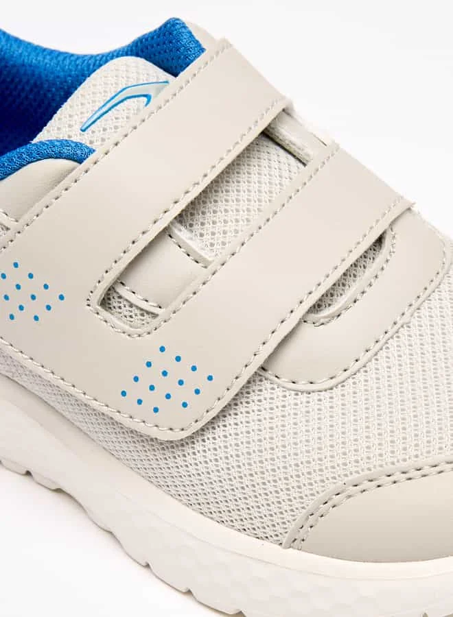 Dash Boys Textured Sports Shoes with Hook and Loop Closure