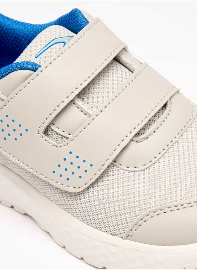 Dash - Boys Textured Sports Shoes with Hook and Loop Closure - Image 1