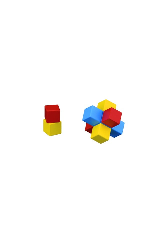 GEOMAG Geomag Magicube Word Building Recycled Clips, STEM & Educational Magnet Toys, Made in Switzerland, 100% Recycled Plastic, Open Ended Toys, Contruction Toys, 3Y+, 55pcs - Image 5