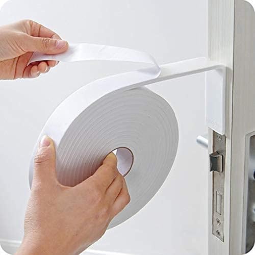 Bapna White Gasket Foam Tape 1 Inch (24mm) x 3mm Thick x 10M – Waterproof Windproof Noise-Reducing Self-Adhesive Seal for Doors Windows Furniture Electrical Cabinets & More - Image 2
