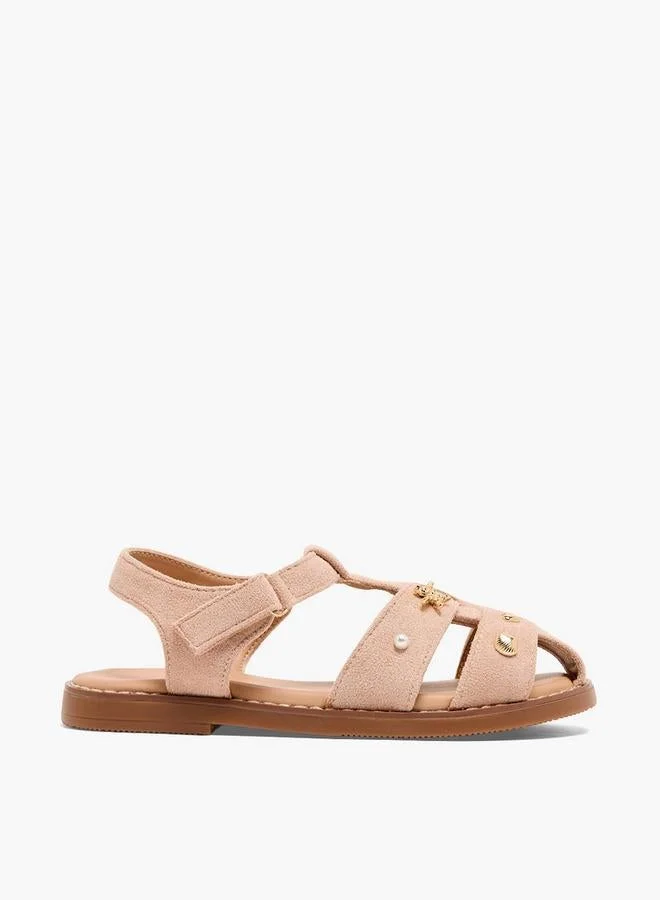 ليتل ميسي Girls Embellished Sandals