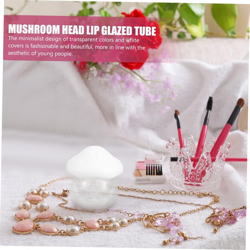 DOITOOL 4sets Mushroom Shape Cosmetic Cream Jar Leak Travel Container for Skincare and Makeup Reusable Lip Scrub Jar for Creams and Lotions Compact and Lightweight for - Image 5