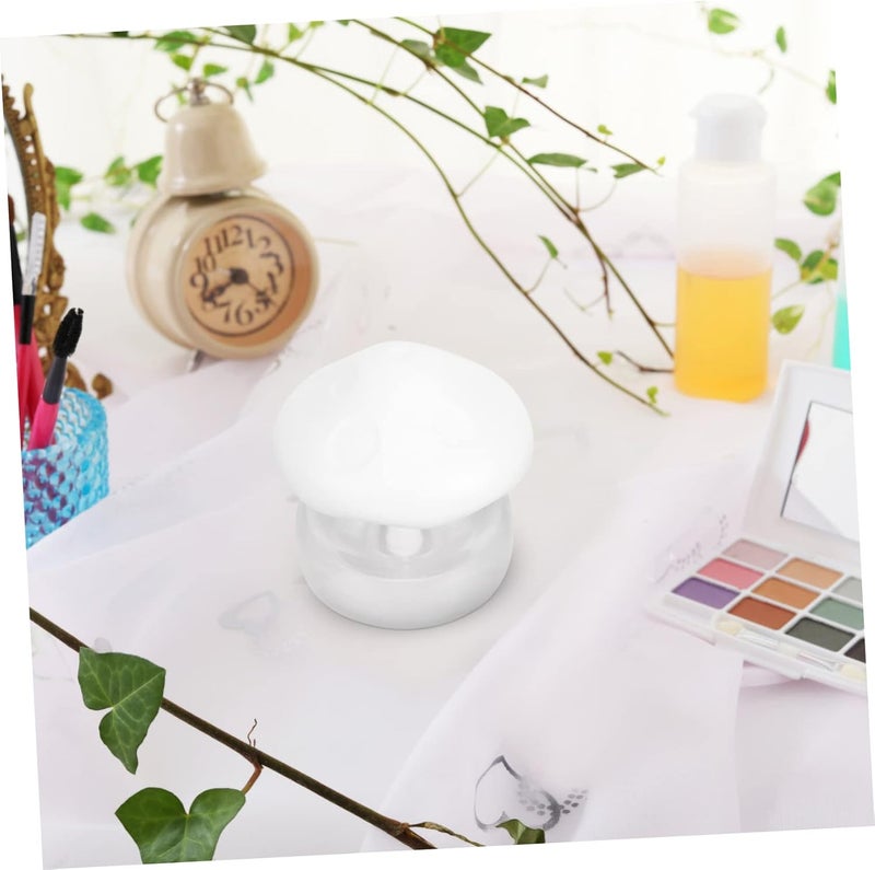 DOITOOL 4sets Mushroom Shape Cosmetic Cream Jar Leak Travel Container for Skincare and Makeup Reusable Lip Scrub Jar for Creams and Lotions Compact and Lightweight for - Image 3