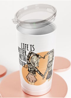 LIT Alumunium Tumbler Best Sisters Gift Hot and Cold Tumbler Best Friends Gift BFF Present  - Image 4