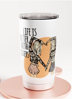 LIT Alumunium Tumbler Best Sisters Gift Hot and Cold Tumbler Best Friends Gift BFF Present  - Image 2