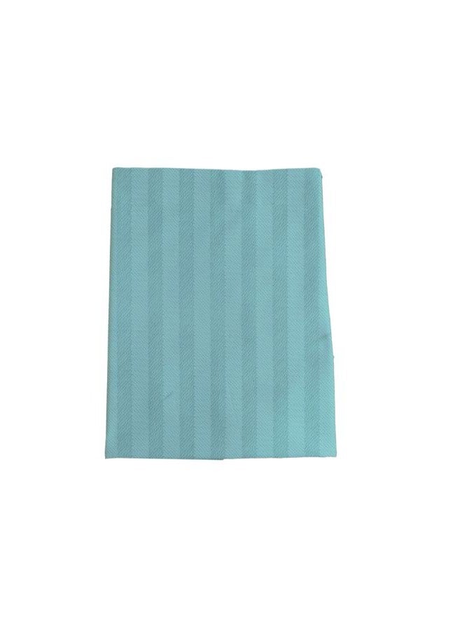بيفت غطاء وسادة توليب (أخضر بحري) مع شريط ساتان 1 سم (52 × 73 + 12 سم - مجموعة من قطعة واحدة) قطن، أغطية سرير ناعمة وفاخرة بجودة الفنادق - 300TC - Image 2