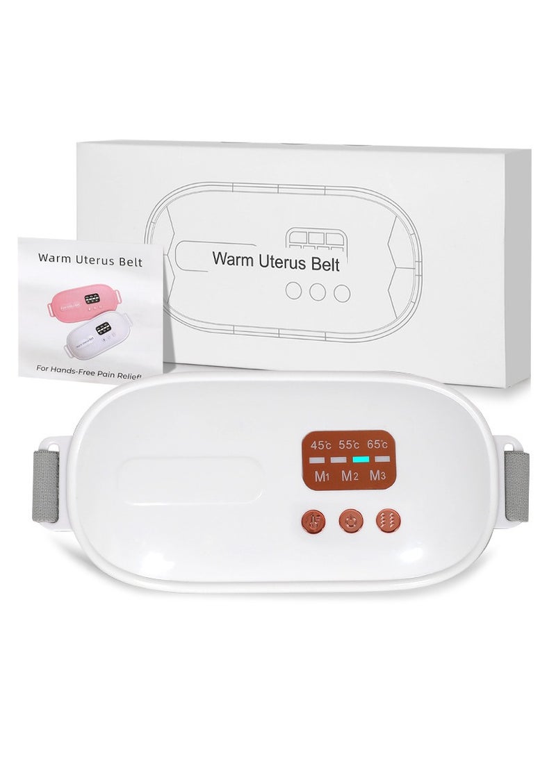 general Intelligent Electric Heating Warm Palace Treasure Hot Compress Warm Palace Elastic Belt Aunt Waist Guard Vibration Massager - Image 1