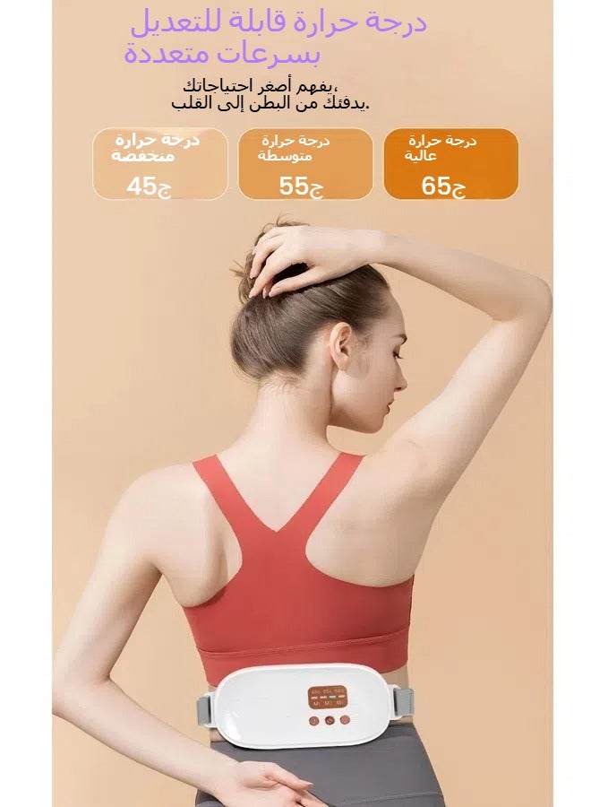general Intelligent Electric Heating Warm Palace Treasure Hot Compress Warm Palace Elastic Belt Aunt Waist Guard Vibration Massager - Image 4