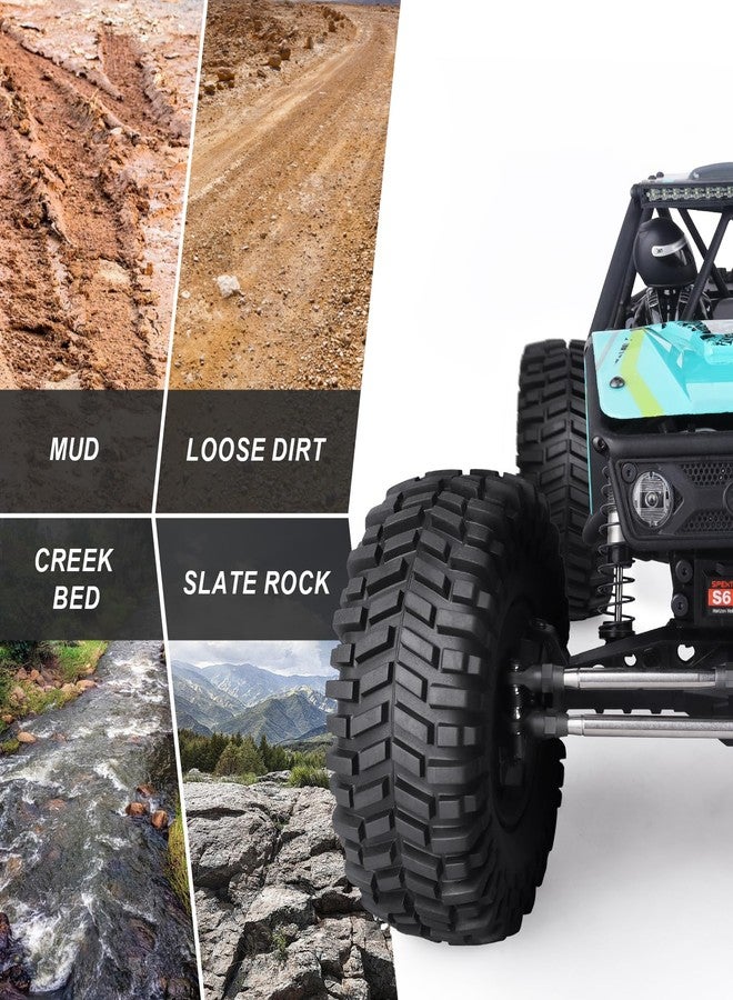 هوبي بارك إطارات HobbyPark 2.2 Crawler تناسب جنوط العجلات Beadlock مقاس 2.2 لسيارة Traxxas TRX4 Axial SCX10 II AX10 Wraith D90 مع حشوات إسفنجية (عبوة من 4 قطع) - Image 4