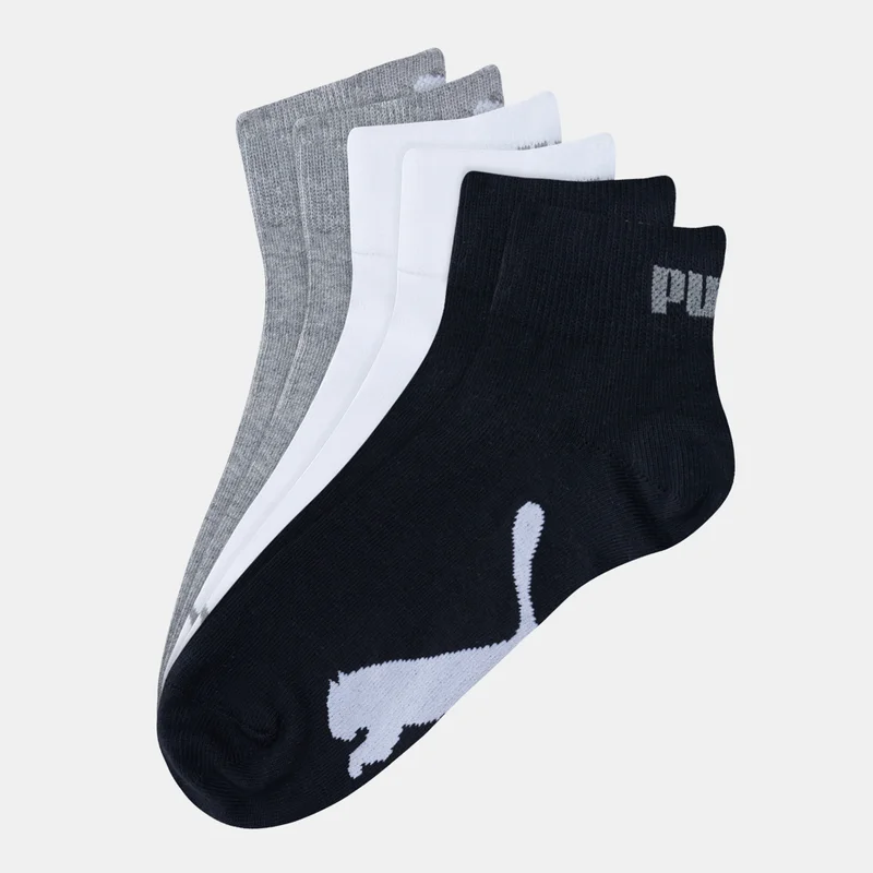 PUMA Lifestyle Quarter Socks (3 pack)
