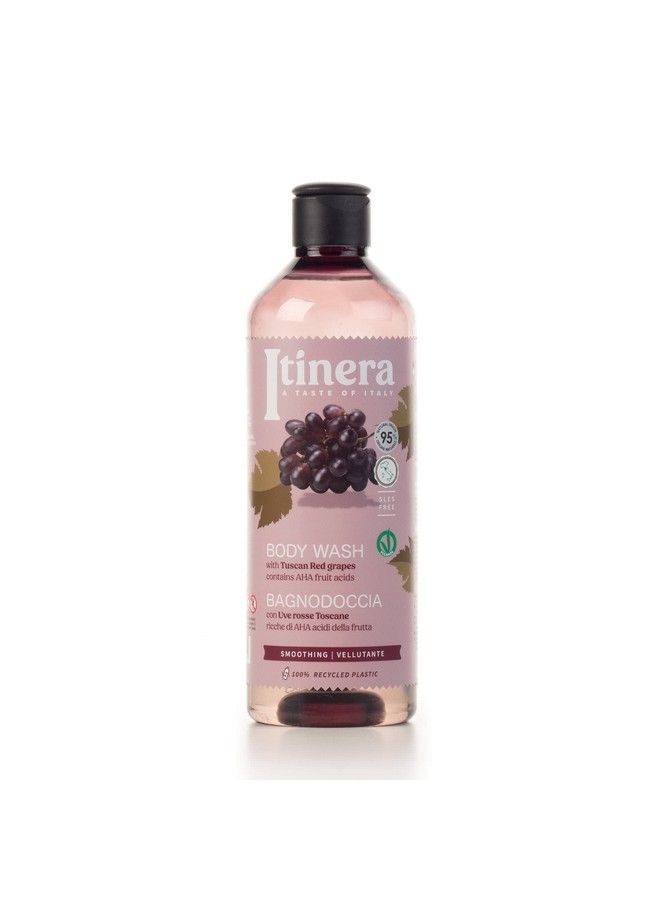 ITÍNERA Itinera Smoothing Body Wash With Tuscan Red Grapes (12.51 Fl Oz) With Aloe Vera And Glycerine Vegan Friendly 95% Natural Origin Ingredients - Image 2