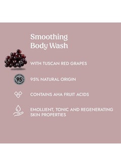 ITÍNERA Itinera Smoothing Body Wash With Tuscan Red Grapes (12.51 Fl Oz) With Aloe Vera And Glycerine Vegan Friendly 95% Natural Origin Ingredients  - Image 5