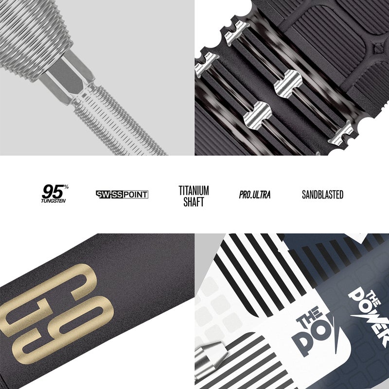 Target Darts Phil Taylor Power 9-Five Gen 9 22G 95% Tungsten Swiss Point Steel Tip Darts Set, Black and Silver (9FIVEGEN9STEEL) - Image 5