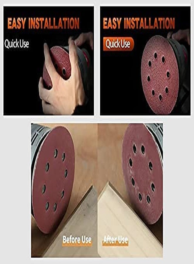 Dumdaar Sanding Disc 180mm (7") with 8 Holes (120 Grit, 20 pcs) - Image 5