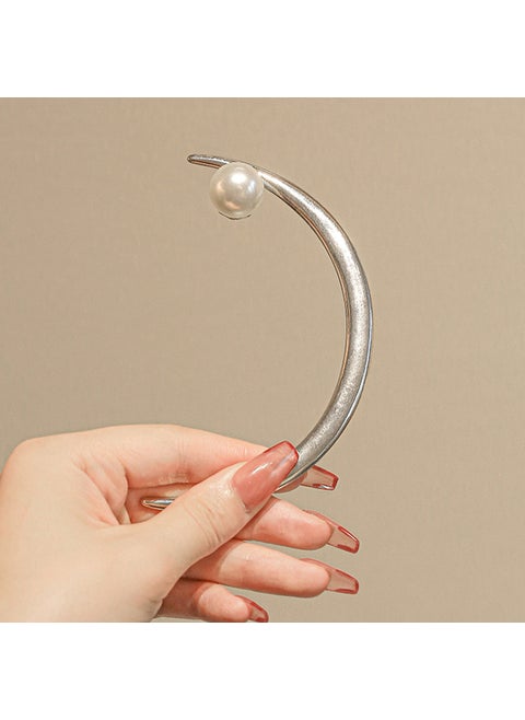 Retro Half Moon Hair Stick 005 Moon glossy