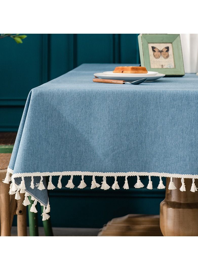 NIBEMINENT Waterproof and oil-proof cotton linen tablecloth no need to clean tablecloth  - Image 2