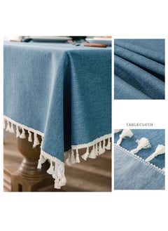 NIBEMINENT Waterproof and oil-proof cotton linen tablecloth no need to clean tablecloth  - Image 3