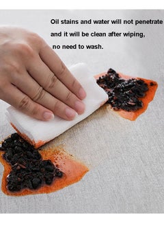 NIBEMINENT Waterproof and oil-proof cotton linen tablecloth no need to clean tablecloth  - Image 5